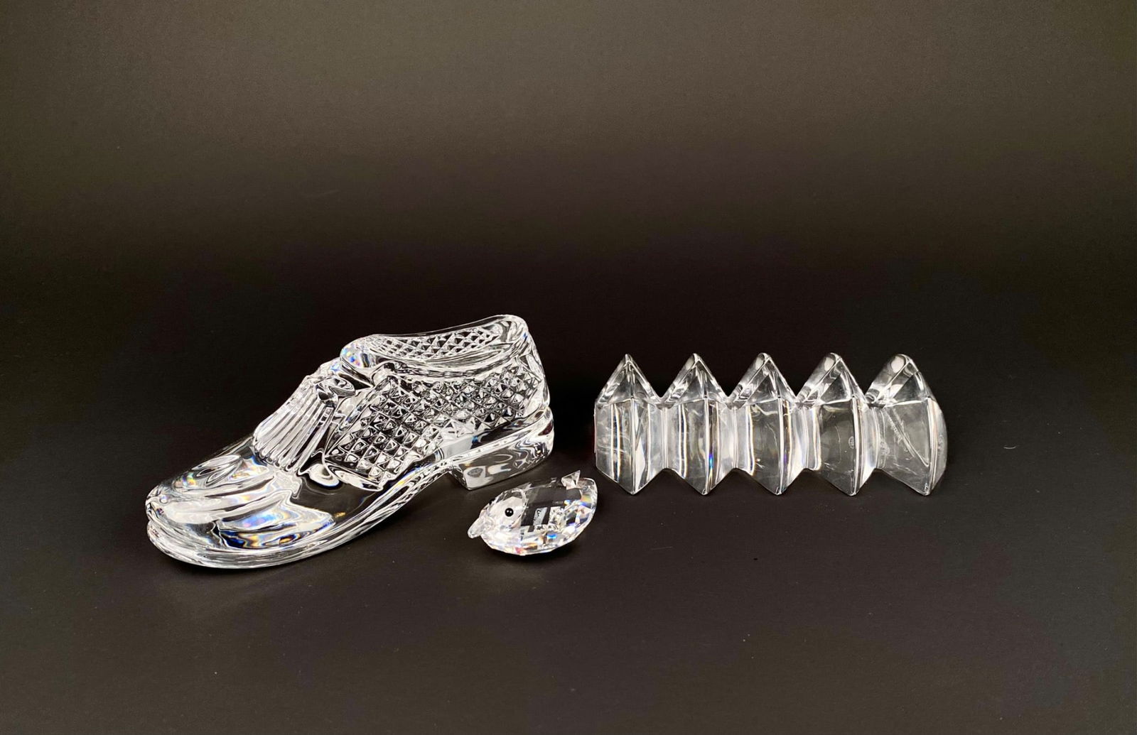 Set of 3 Crystal Objects (Baccarat and Waterford Crystal) (1 of 12)