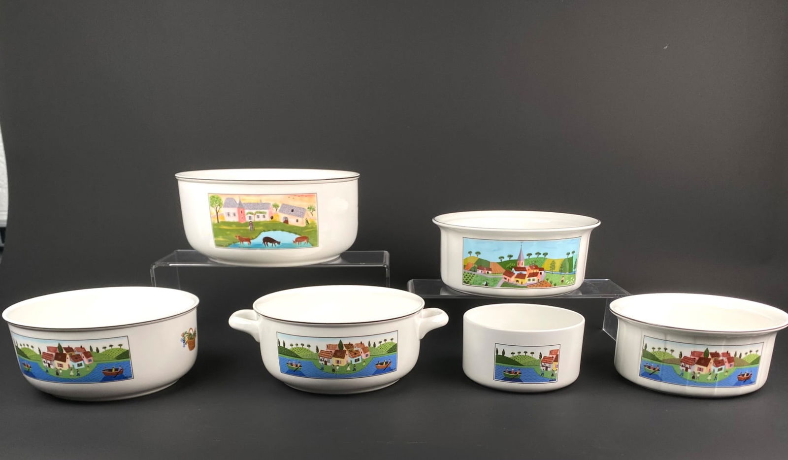 Set of 6 Villeroy & Boch 'Design Naif' Serving Bowls (1 of 12)