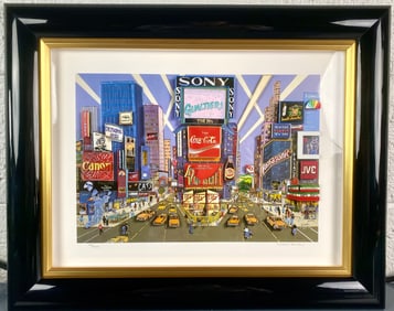 Richard Danskin '42nd Street' Framed 3D Lithograph, Signed and Numbered (COA)
