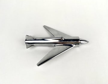 Mid Century Chrome Airplane Hood Ornament