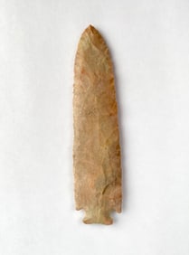 Knapped Chert Blade with Notched Base