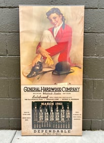1961 General Hardwood Company Calendar Poster