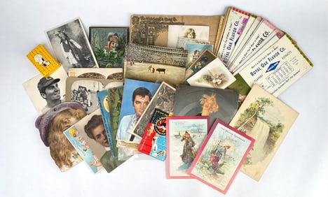 Vintage Ephemera Including Postcards, Advertising, and Memorabilia