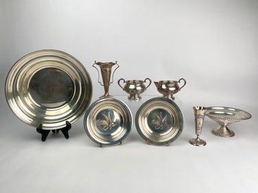 Group of Sterling Silver Tableware and Decorative Items