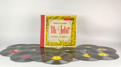 Vintage 78 RPM Vinyl Records Set Including 'Me and Juliet' Cast Recording