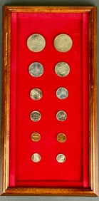 Framed 1976 Bicentennial U.S. Coin Set in Display Case