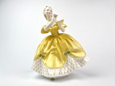 Royal Doulton 'The Last Waltz' Yellow Dress Variant Figurine
