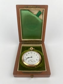E. Howard & Co. Antique Pocket Watch in Original Wooden Case