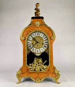 Italian Rococo Mantle Clock with Franz Hermle Movement (Tiffany)