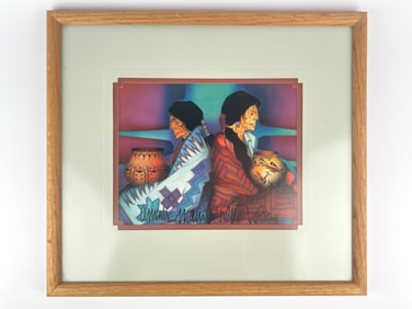 Signed Framed Print by Amado Maurilio Pena Jr.