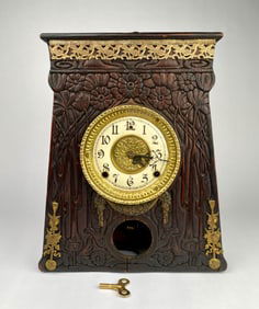 Wm. L. Gilbert Clock Co. Wooden Mantel Clock