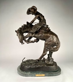 Bronze Sculpture after Frederic Remington (Rattlesnake)