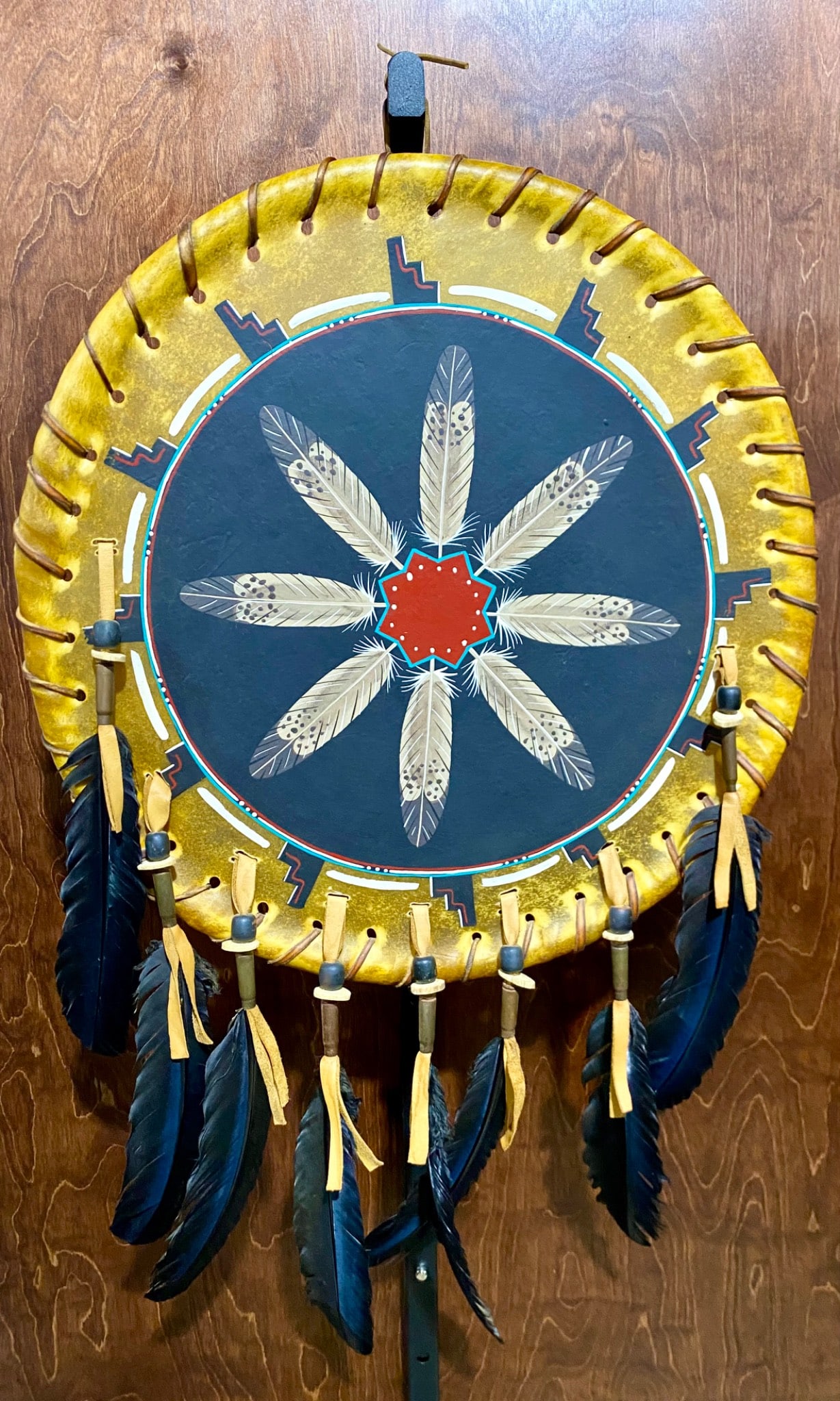 Navajo Handcrafted Ceremonial Drum (1 of 12)