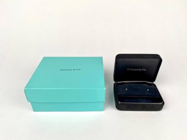 Tiffany & Co. Sterling Silver Stud Earrings with Original Box
