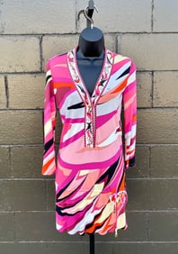 Emilio Pucci Multicolored Tunic Dress (Size 4)