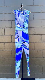 Emilio Pucci Abstract Print Sleeveless Jumpsuit (Size 4)