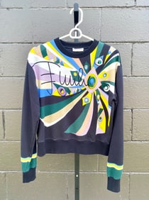 Emilio Pucci Colorful Beaded Sweatshirt (Size Small)
