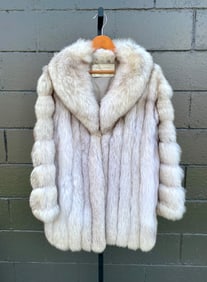 White Fox Fur Coat