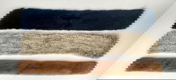 Lot of Vintage Fur Accessories (Mink Collar and Two Fur Scarves)