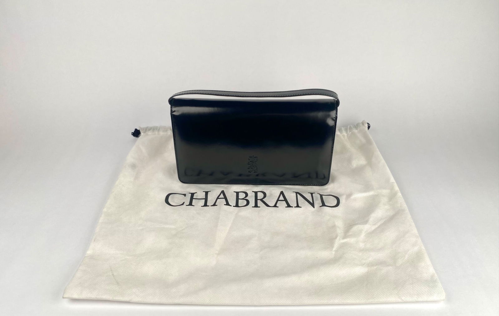 Black Patent Leather Bag with Dust Bag (1 of 12)