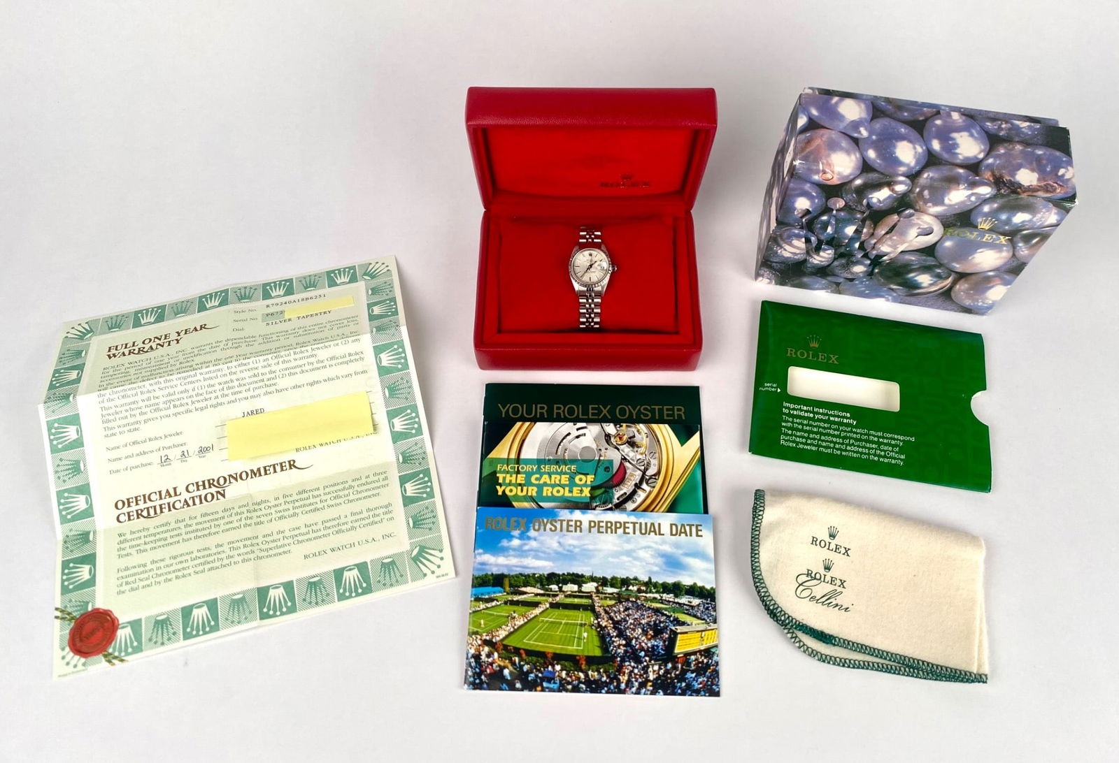 Rolex Date Womens Stainless Steel Watch (Full Set, 2001) 79240 (1 of 12)