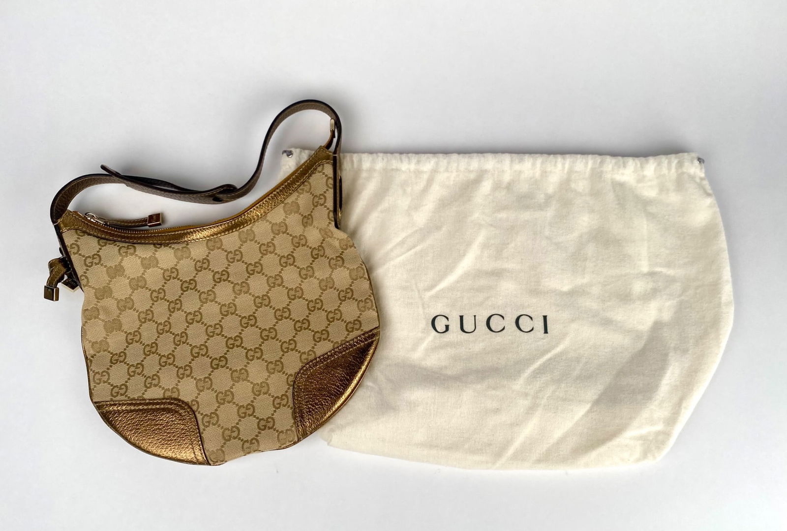Gucci Mocassino Pelle Mors. Met. Suola Cuoio Vit.