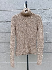 Dolce & Gabbana Alpaca Blend Turtleneck Sweater, Size 44