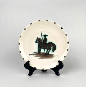 Edition Picasso Ceramic Plate (Don Quixote on Horseback)