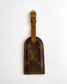 Louis Vuitton Monogram Leather Luggage Tag