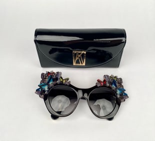 Anna Karin Karlsson The Butterfly Sunglasses with Case
