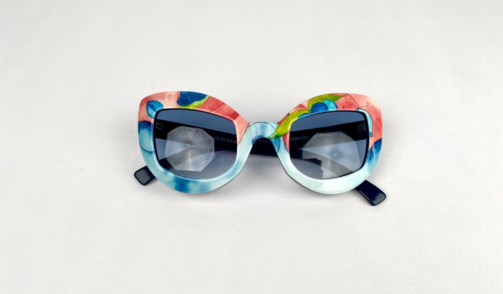 LU.PA Studio Multicolored Oversized Sunglasses with Painted Frames (1 of 10)
