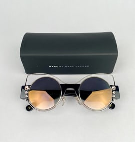 Marc by Marc Jacobs Round Gradient Sunglasses with Case