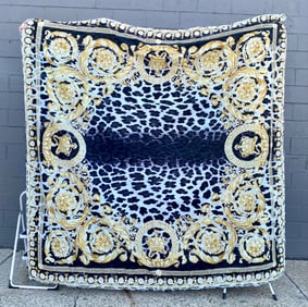 Versace Home Queen Size Baroque and Leopard Print Comforter