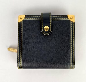 Louis Vuitton Black Leather Porte-Tresor International Wallet