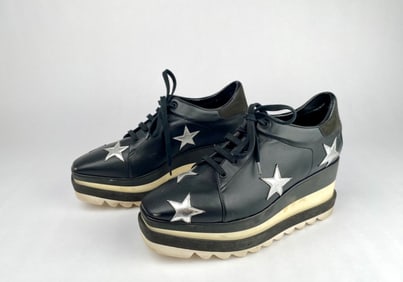 Stella McCartney Black Platform Sneakers (Size 38)