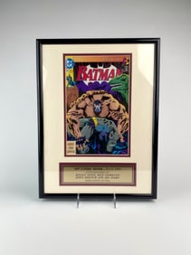 Framed Signed Batman Comic #497 Knightfall, Limited Edition of 9000