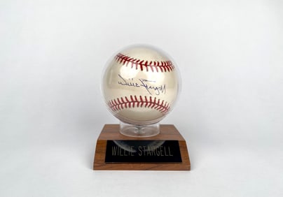 Rawlings Baseball Signed by Willie Stargell in Case