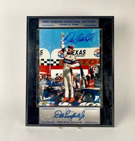 Dale Earnhardt Jr. Autographed Plaque, with COA (1998)