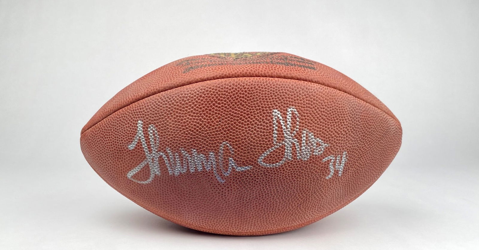 Wilson Official NFL Football Signed by Thurman Thomas #34 (1 of 5)