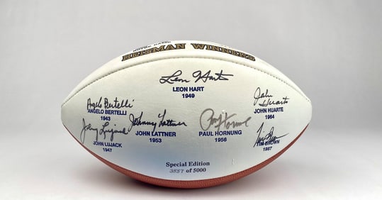 Notre Dame Special Edition Football Signed by Heisman Winners