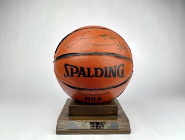 Shaquille ONeal Signed Limited Edition Basketball with Display Base