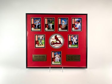 Mark McGwire 70 Home Runs in 1998 Limited Edition Framed Cardinals Display