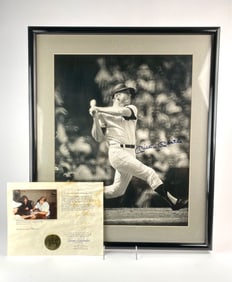 Mickey Mantle Limited Edition Signed Framed Photo (COA)
