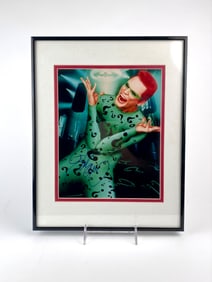 Jim Carrey Signed Batman Forever Riddler Photo