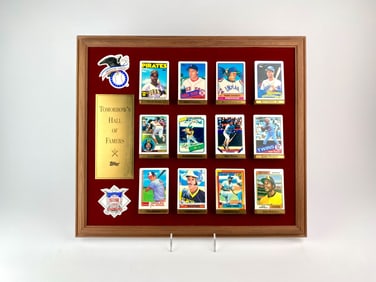 Topps Tomorrows Hall of Famers Framed Limited Edition Ceramic Card Display