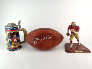 Joe Montana Autographed Collectible Set