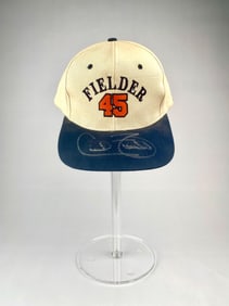 Cecil Fielder Signed Fielder 45 Baseball Cap