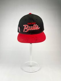 Chicago Bulls Cap Signed by Michael Jordan