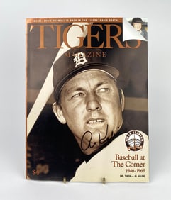 Detroit Tigers Magazine with Al Kaline Signature