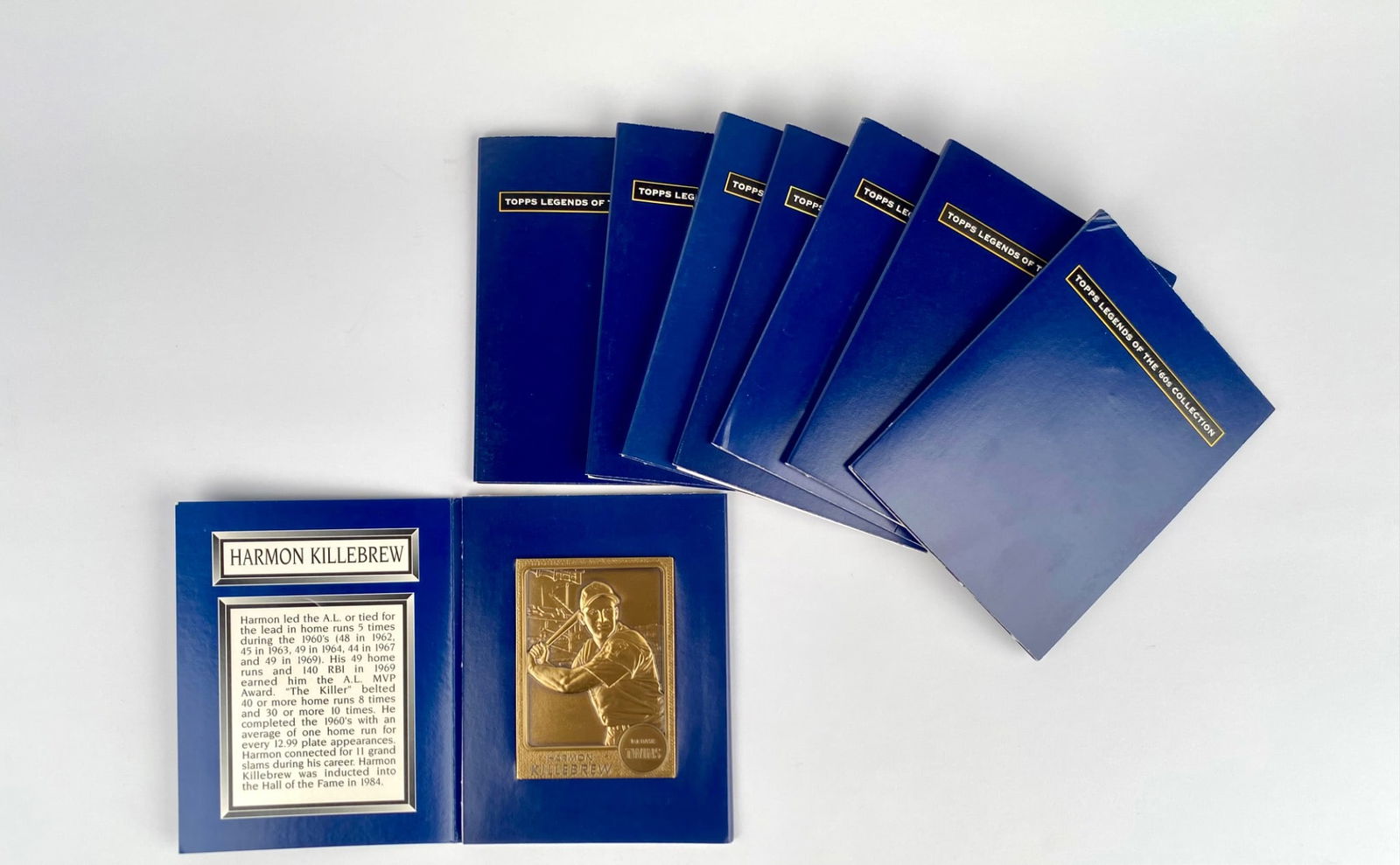 Lot of 8 Topps Baseball Hall of Fame Bronze Plaque Cards (1 of 10)